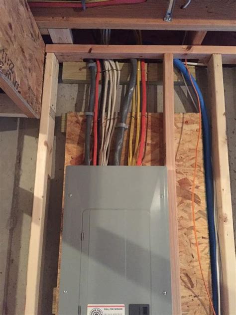 how to frame around electrical box|framing a circuit breaker panel.